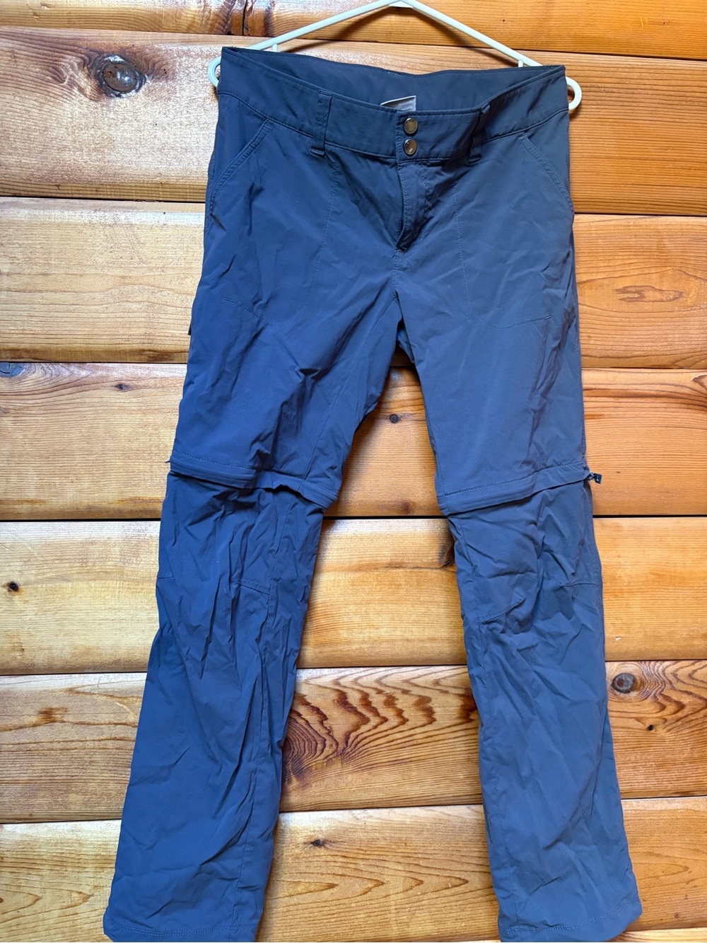 Columbia Women's Convertible Boot-Cut Hiking Pants Cut Offs - Slate (Blue)